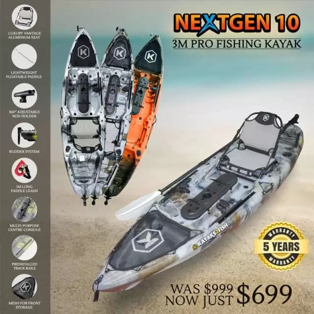 $499 Fishing Kayaks Single & Tandem Kayak For Sale in Adelaide
